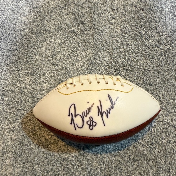 Autographed White and Brown Football Baltimore Ravens #88 , 7” football - Picture 1 of 10